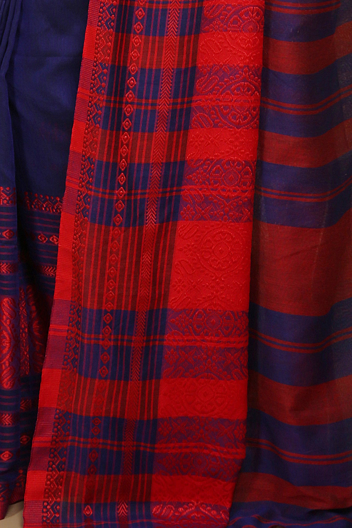 mahapar cotton saree (Blue)