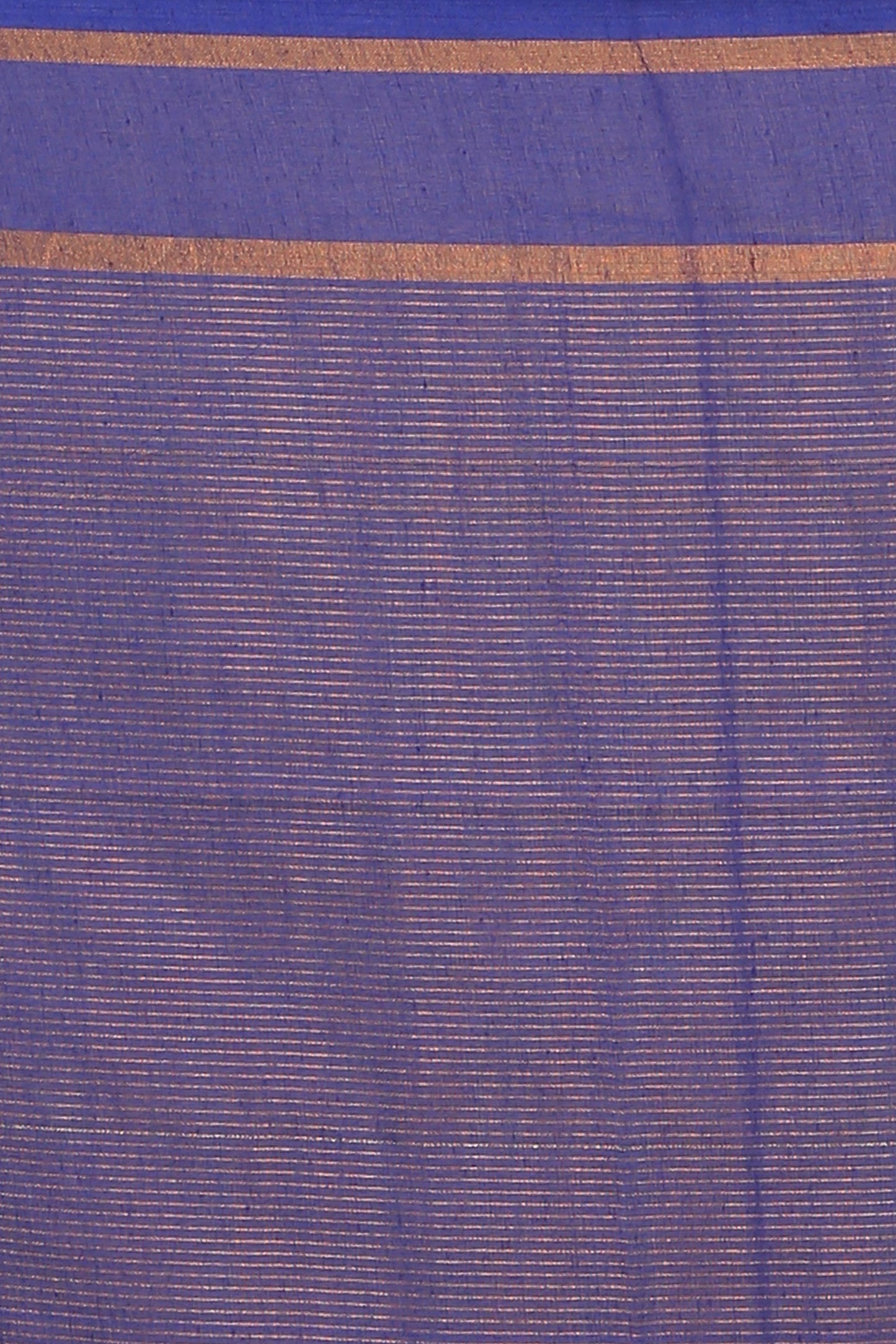 Cotton Jari Check Handloom Saree (Blue)