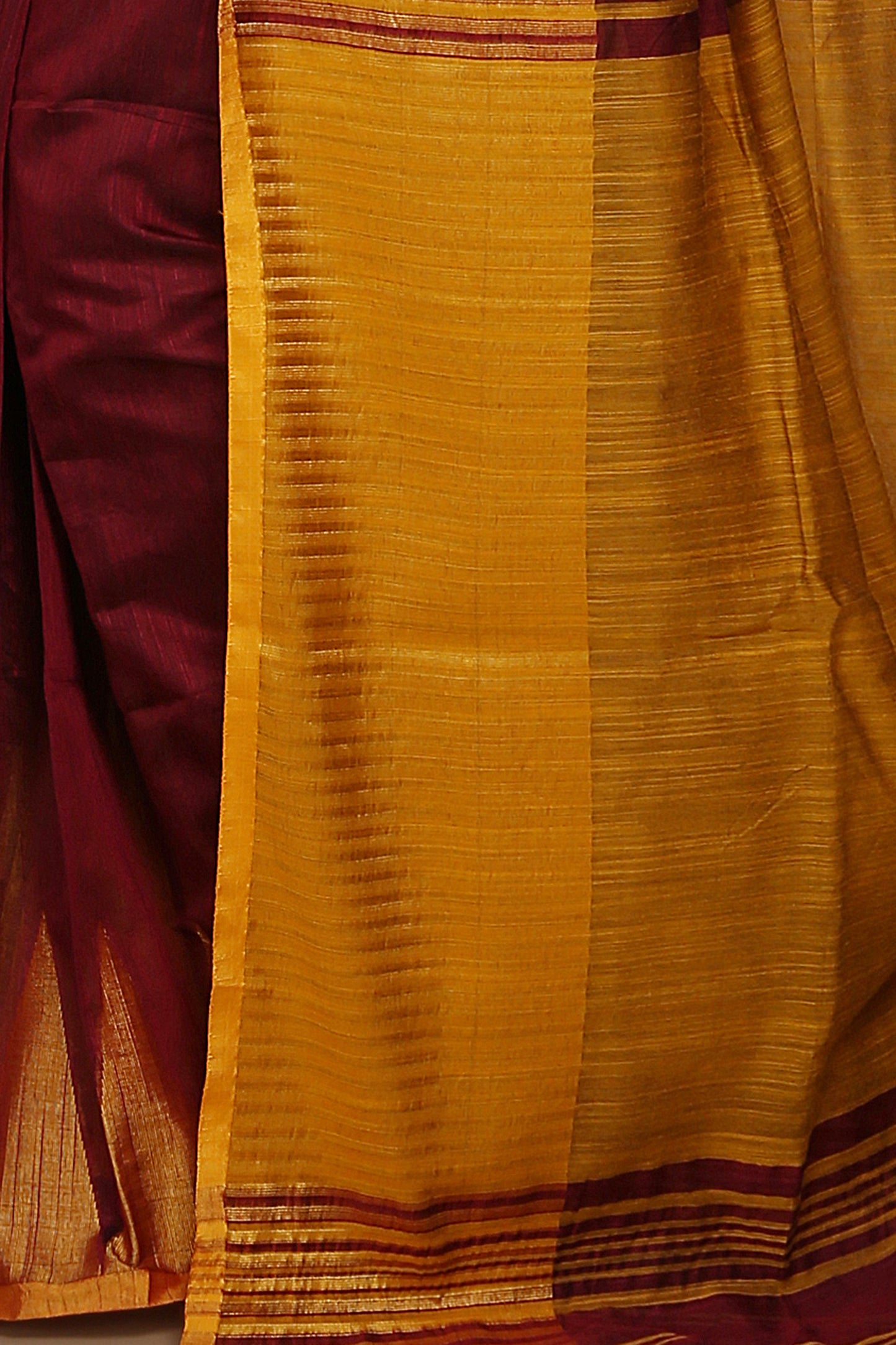 Traditional Indian Temple Border Silk Cotton Saree With Blouse Piece (Maroon)