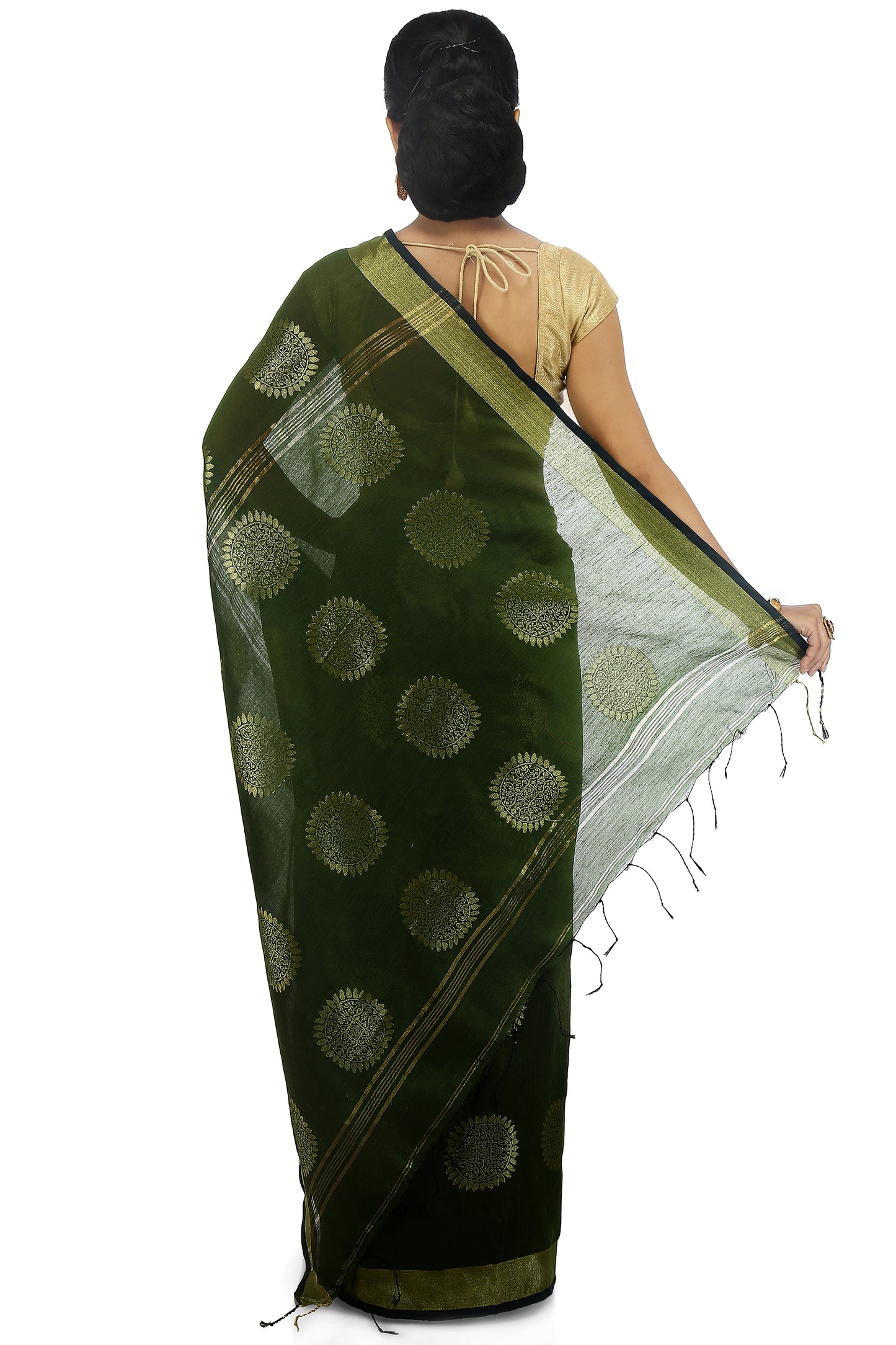 women’s handloom art silk saree with zari thread work Pesta